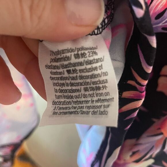 VS PINK | tie wrap floral crop top L - Picture 7 of 7